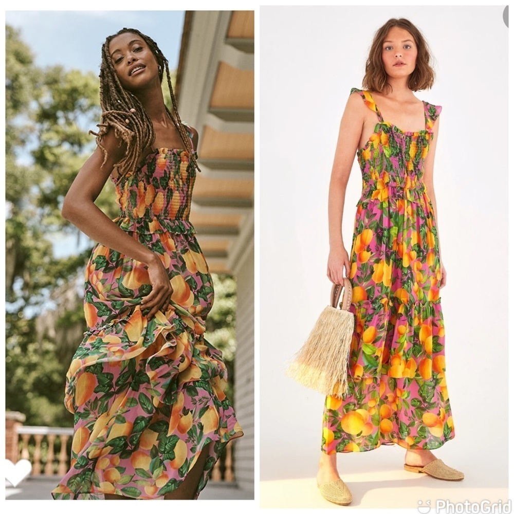FARM Rio Orange Sunset Maxi Dress NWT! New with tags!!